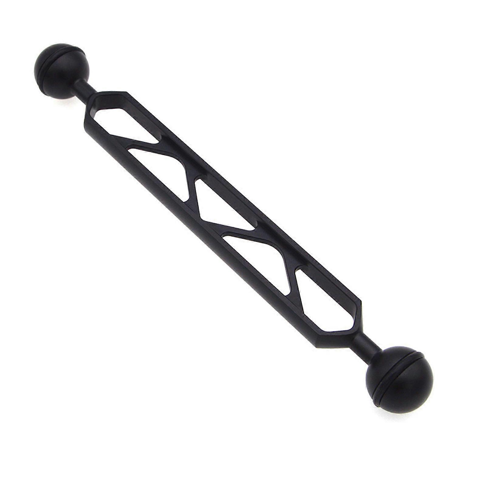 8" Double Ball Arm System Connector Ball Head Extension Bar Waterproof for Video Light Diving Camera Tray Handle