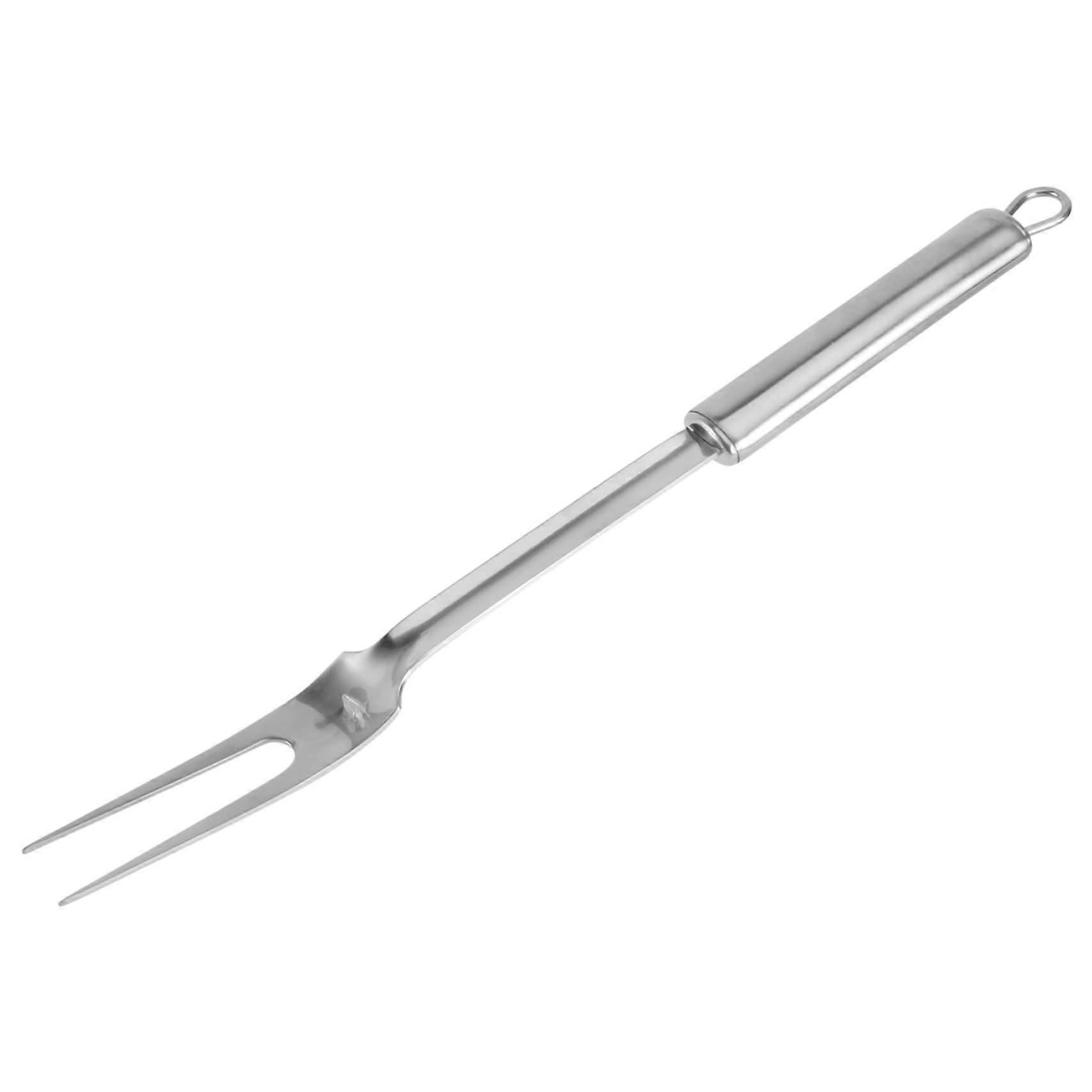 Grillgabel Stainless Steel Meat Fork And Kebab Skewers Grilling Spit Silver
