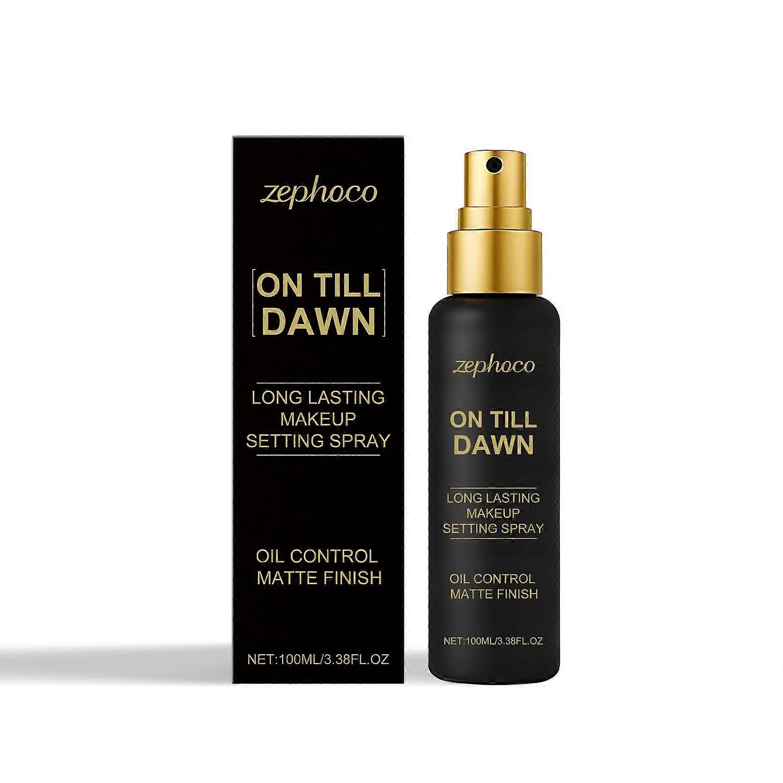 On Till Dawn Makeup Setting Spray Long-Lasting Matte Finish, Oil-Control Formula, Fast-Drying Mist for All-Day Wear, 100ml