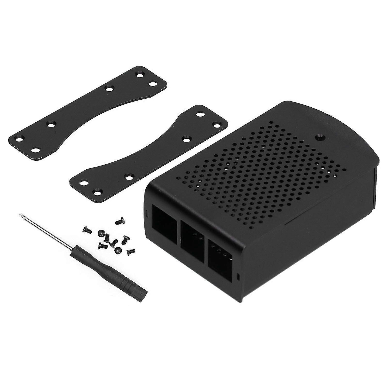 Hochwertige Raspberry Pi Aluminiumlegierung 2/3 Generation B + Kühlkörper Gehäuse Schwarz