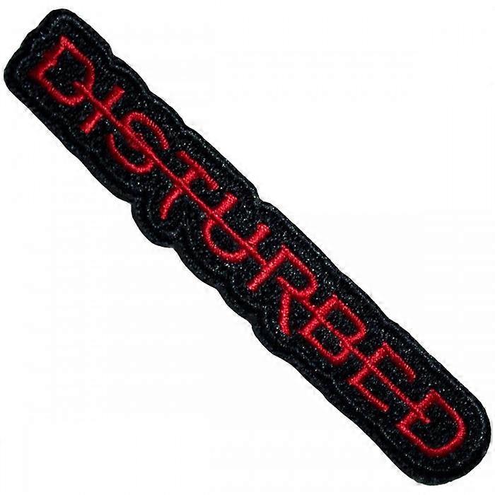 Disturbed Strike Through Iron On Patch