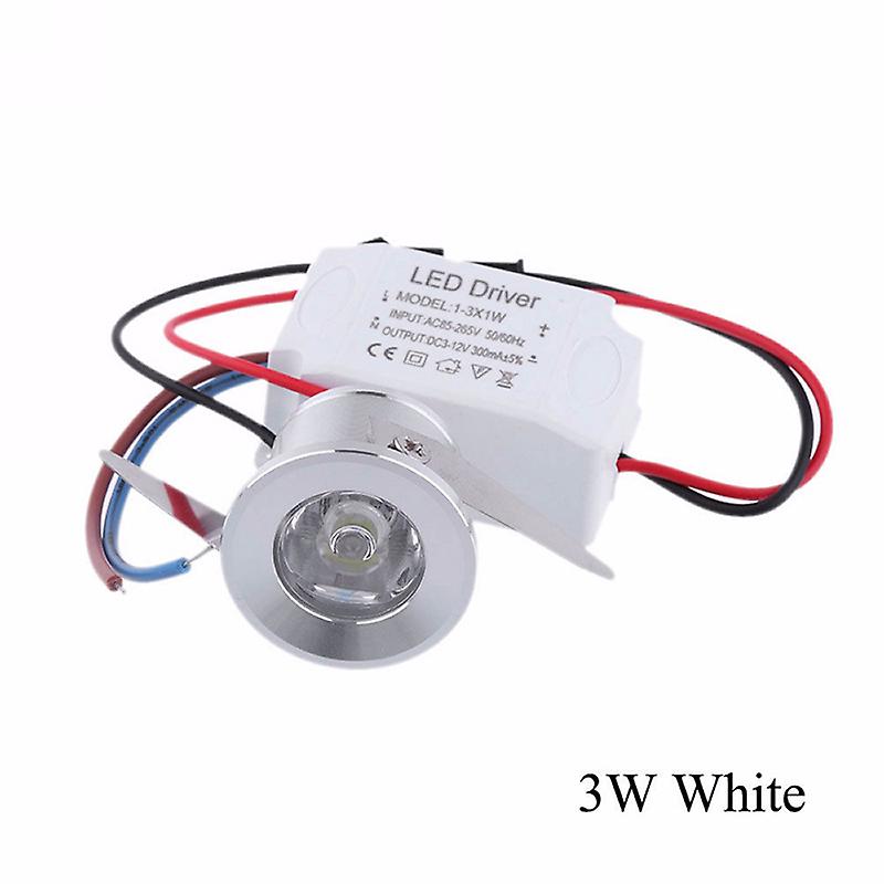 1/3W Recessed Mini Spotlight Lamp Ceiling Mounted LED Downlight Ceiling Light_x000D_