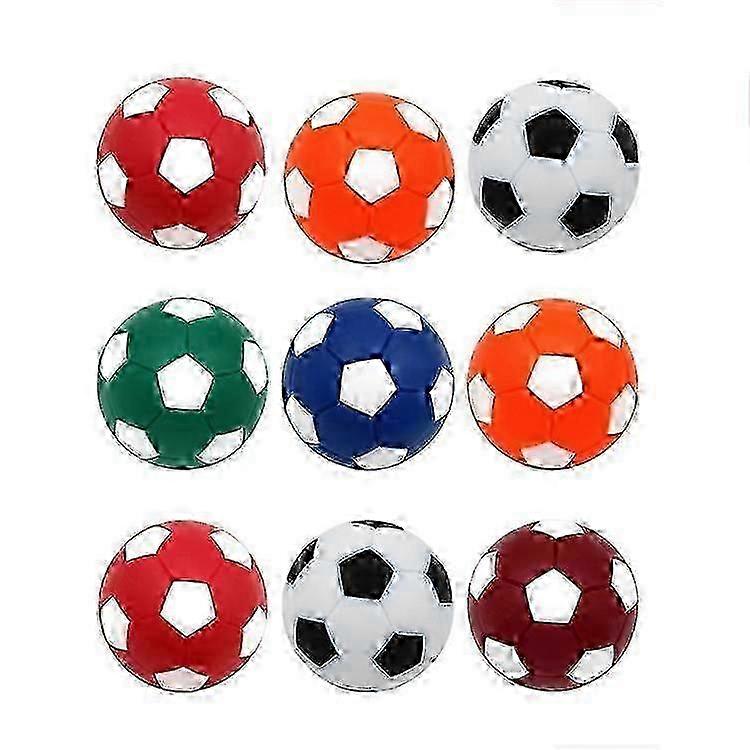 9pcs Bolas de pebolim de 1,42 polegadas para acessórios de jogo de futebol de mesa