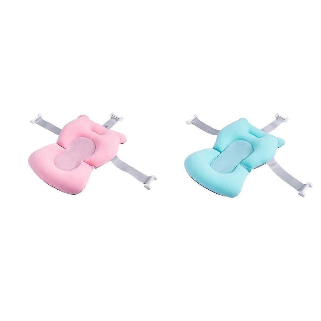 2x Seat Mat Foldable Toddler Bath Tub Pad