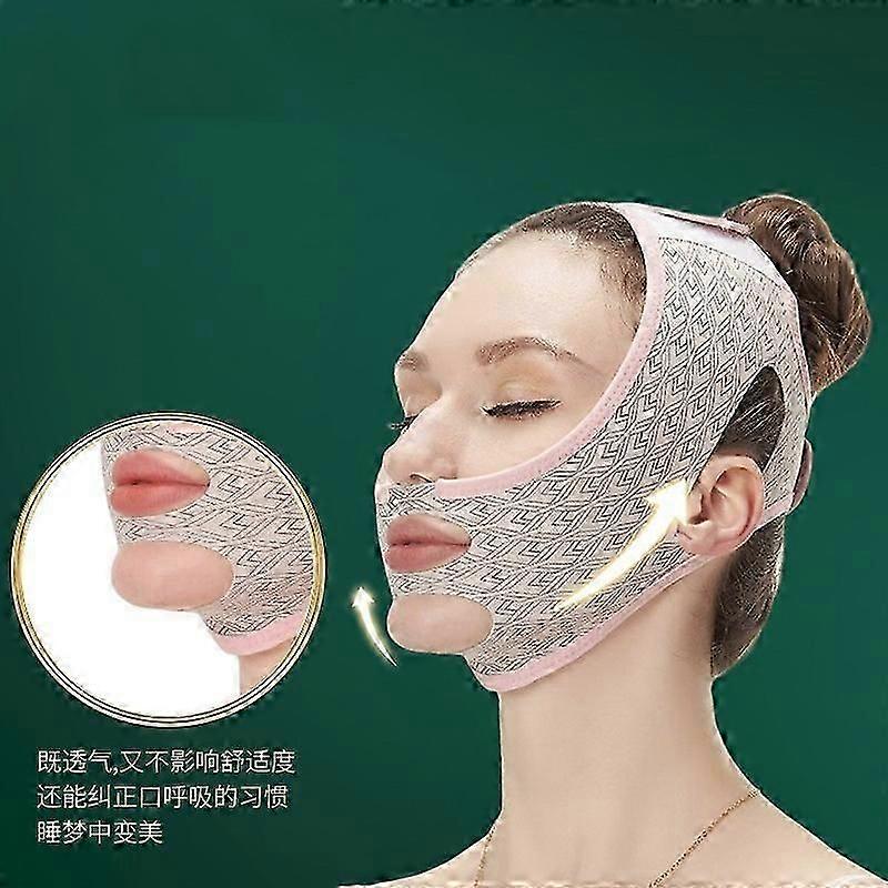 2 قطعة الجمال الوجه نحت قناع النوم V خط تشكيل أقنعة الوجه مزدوجة الذقن النوم قناع الوجه