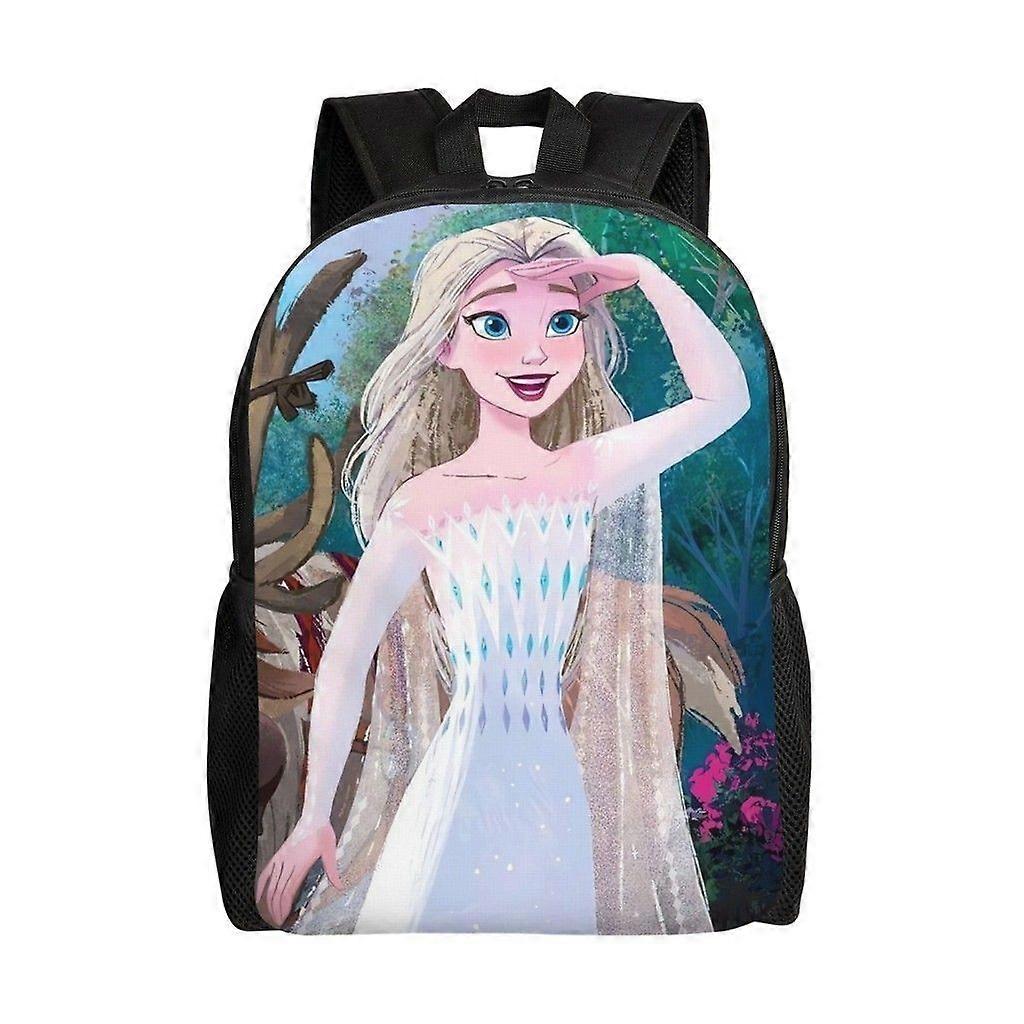 Frozen Versatile Backpack Washable casual style School Student Backpack Trendy Oxford Cloth Computer Bag Unisex-hk3889