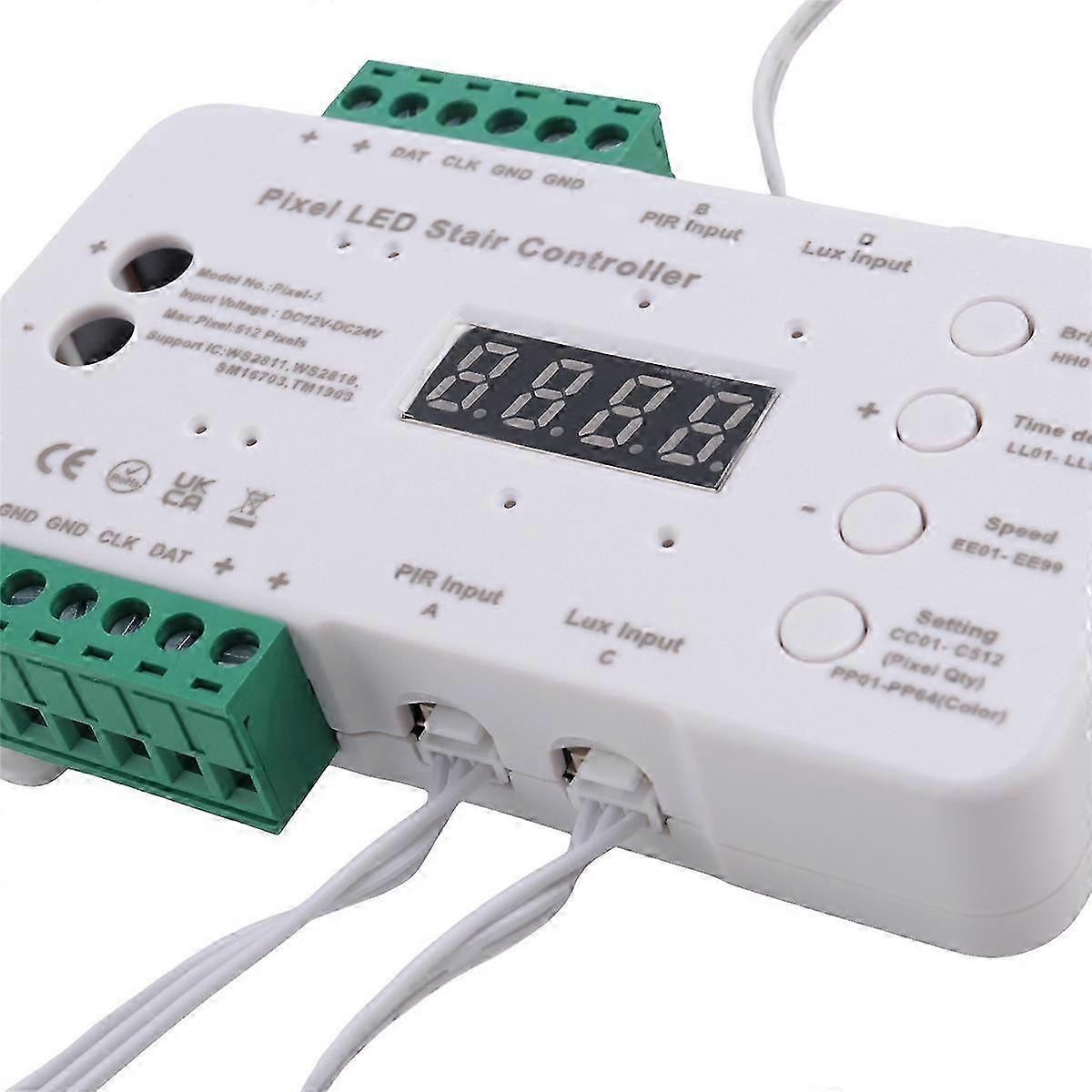 Motion Sensor RGB LED Stair Lights Controller with Daylight Sensor for Smart Home Lighting