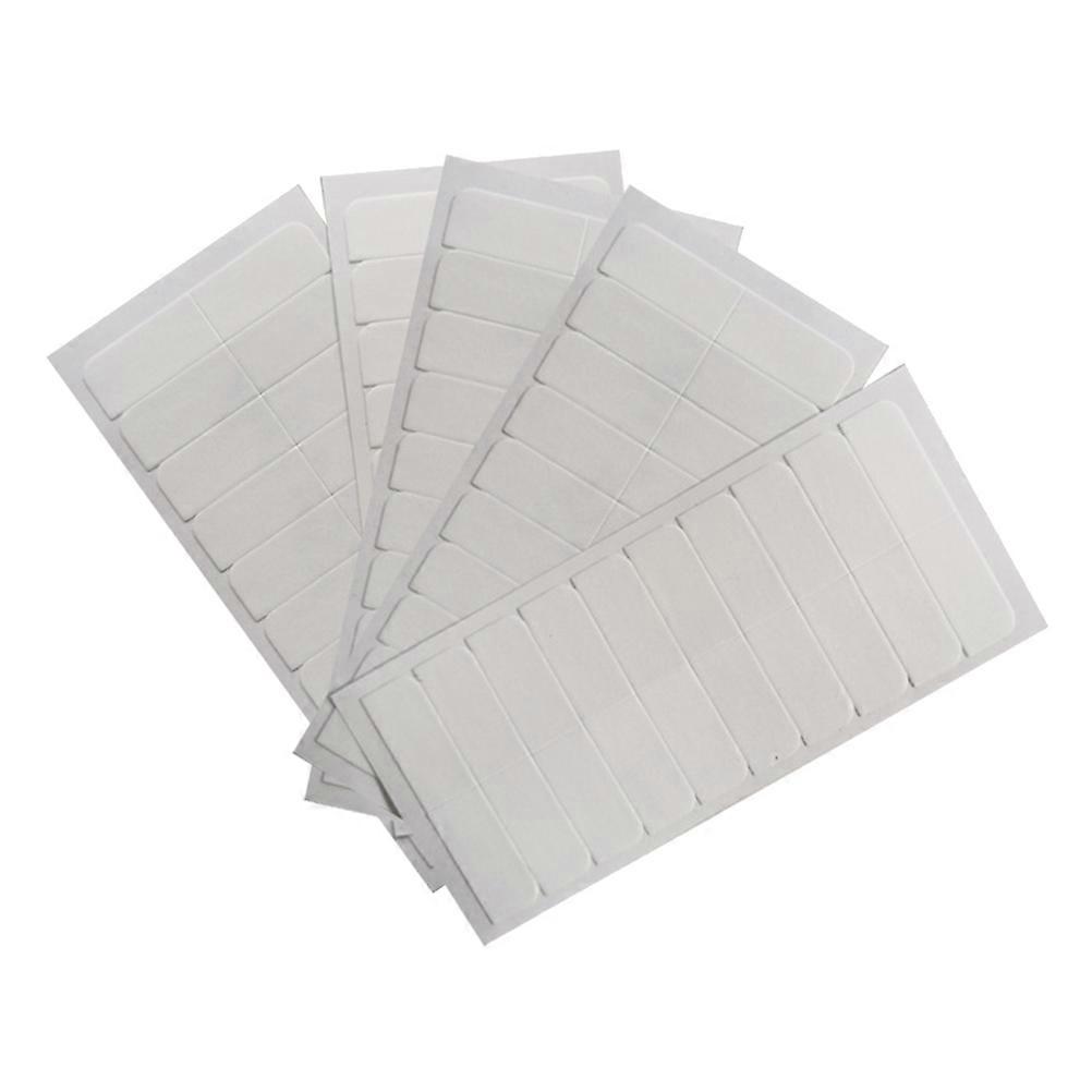 Ruban adhésif d’extension de cheveux Ruban d’extension de cheveux sans couture invisible Bandes d’extension double face pour perruques fournitures Couleur blanche 50Pcs