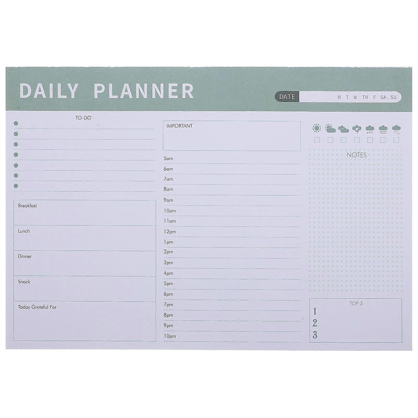 Office Tearable Note Pad Convenient Magnetic Notepad Household Planner Notepad Plan Supply