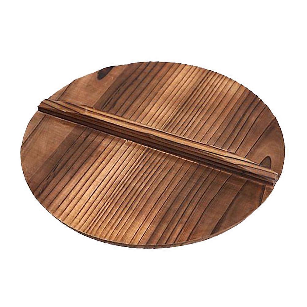 Steamer Pot Lid Wok Lid Coffee Color 34.00X34.00X1.60CM Boil Steam Braise 1Pcs