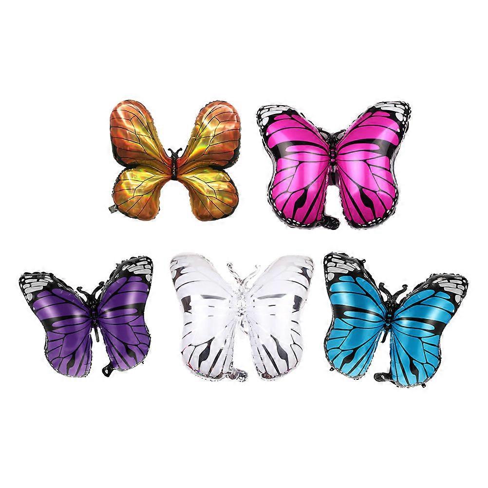 5Pcs Happy Birthday Balloons Set Party Pretty Balloons Decors (Assorted Color)