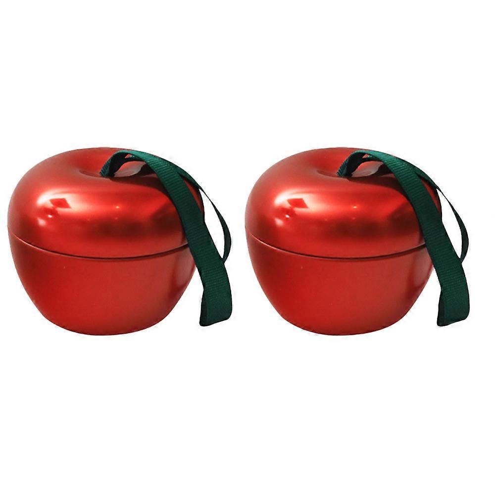 Candy Box Assemble Apple Shaped Case Red 7x7cm present Presentation For Friends 2Pcs