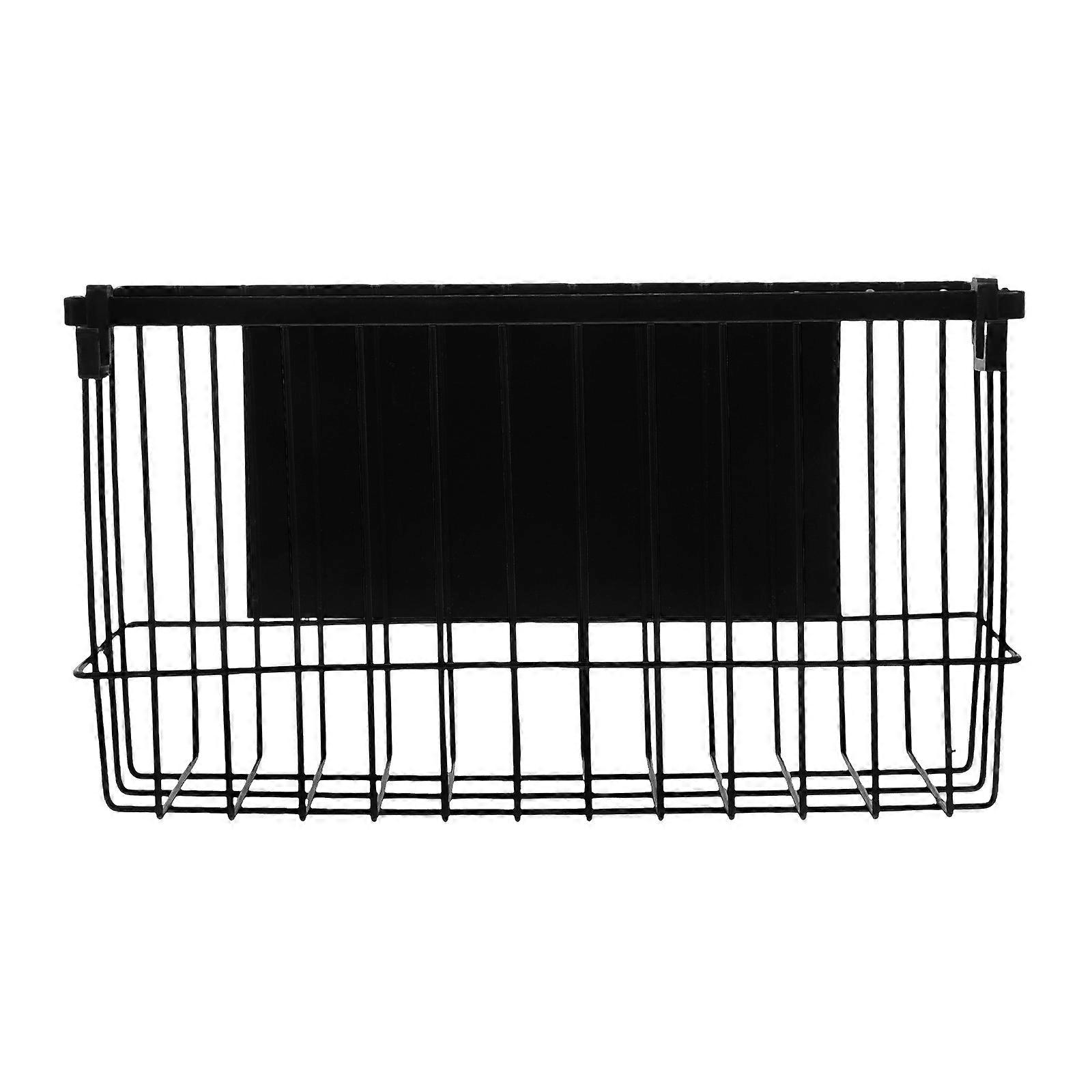 Magnetic Cup Shelf Fridge Side Organizer Households Black 26.40X14.70X8.30CM 1Set
