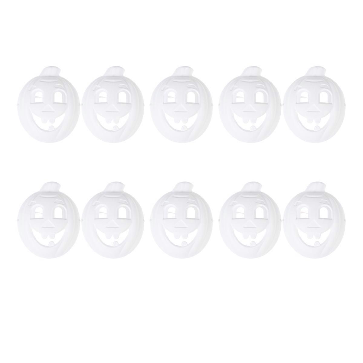 Mask Craft Pumpkin Shape Mask DIY Blank Mask For Fashion Shows 22X17cm Pulp 10Set
