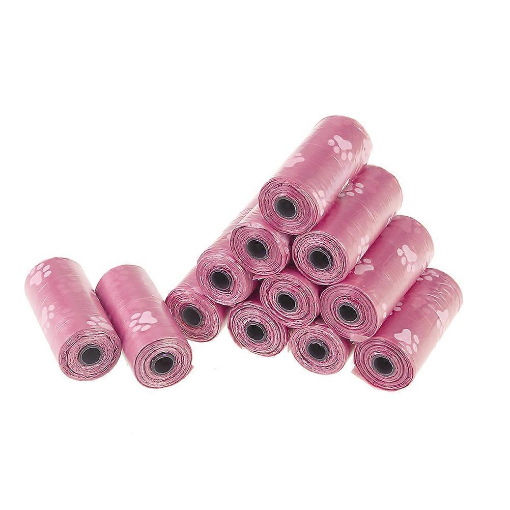 Dog Bags Pet Waste Strong and Durable Pink Daily Use 24 Rolls
