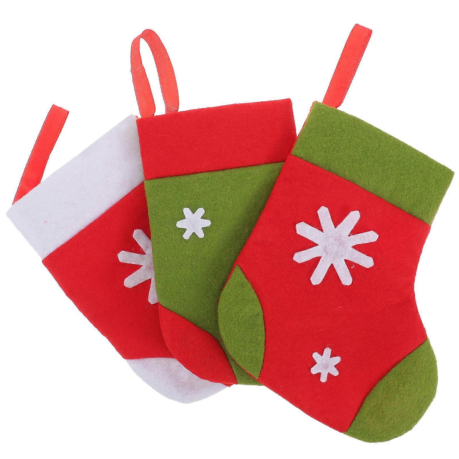 Tableware Pouch Winter Dinners Red 16.5x14.5cm Simple and Generous Design Tableware Holder 3Pcs