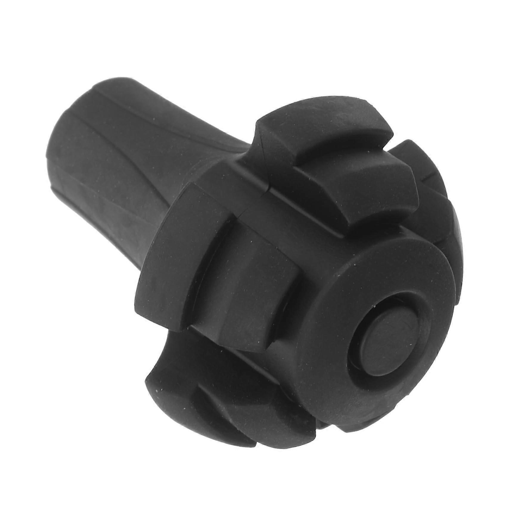 Trekking Pole Tips Replacement PVC Tube Tips For Trekking Poles Black Fits Most Poles