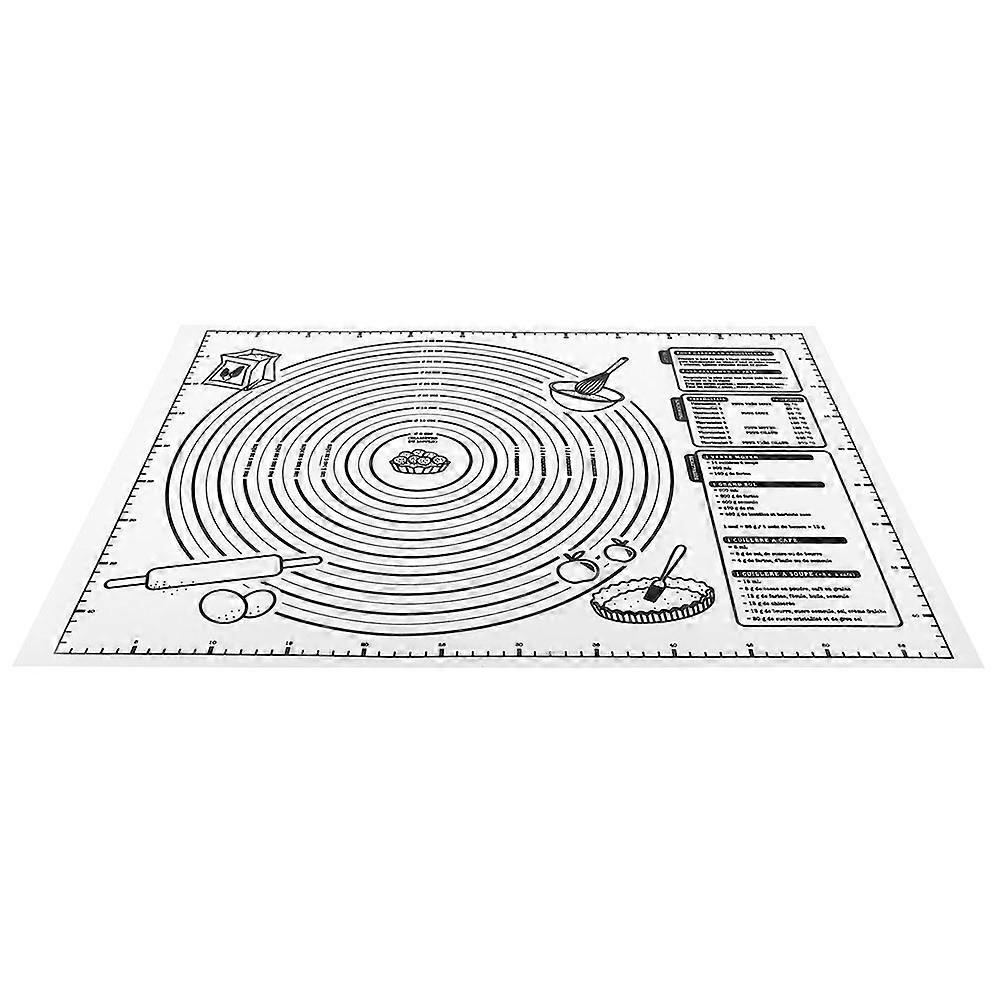 Reusable Baking Sheet Silicone Pastry Mat Baking Gadget Multi 60x46x0.1cm Non Stick 1Pcs