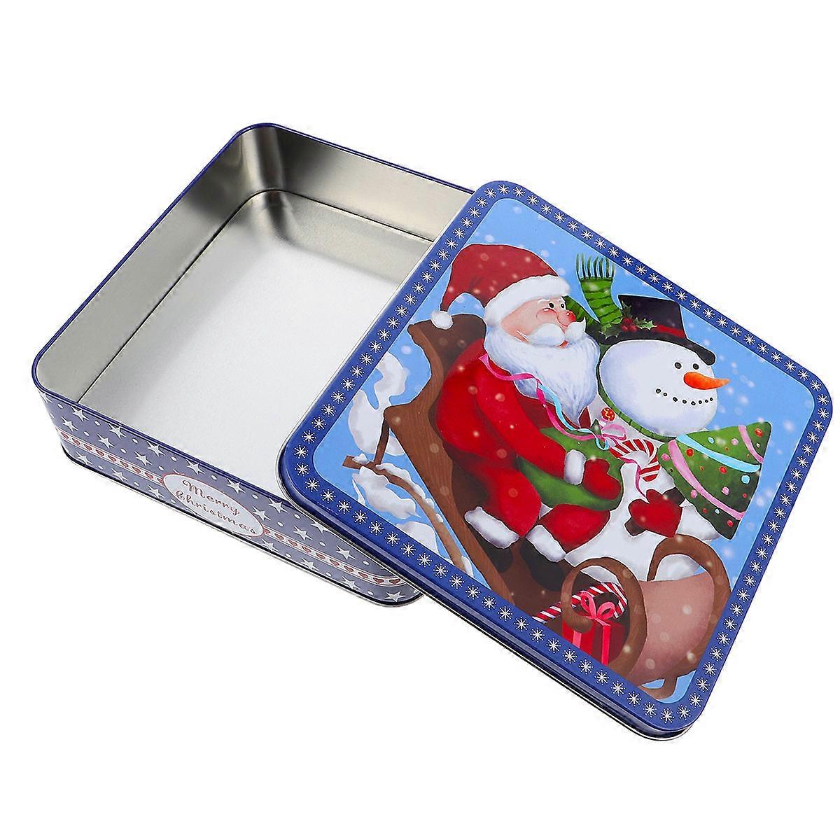 Candy Box Present Box Chic Xmas Red Tinplate Presentation For Kids Party 1Pack