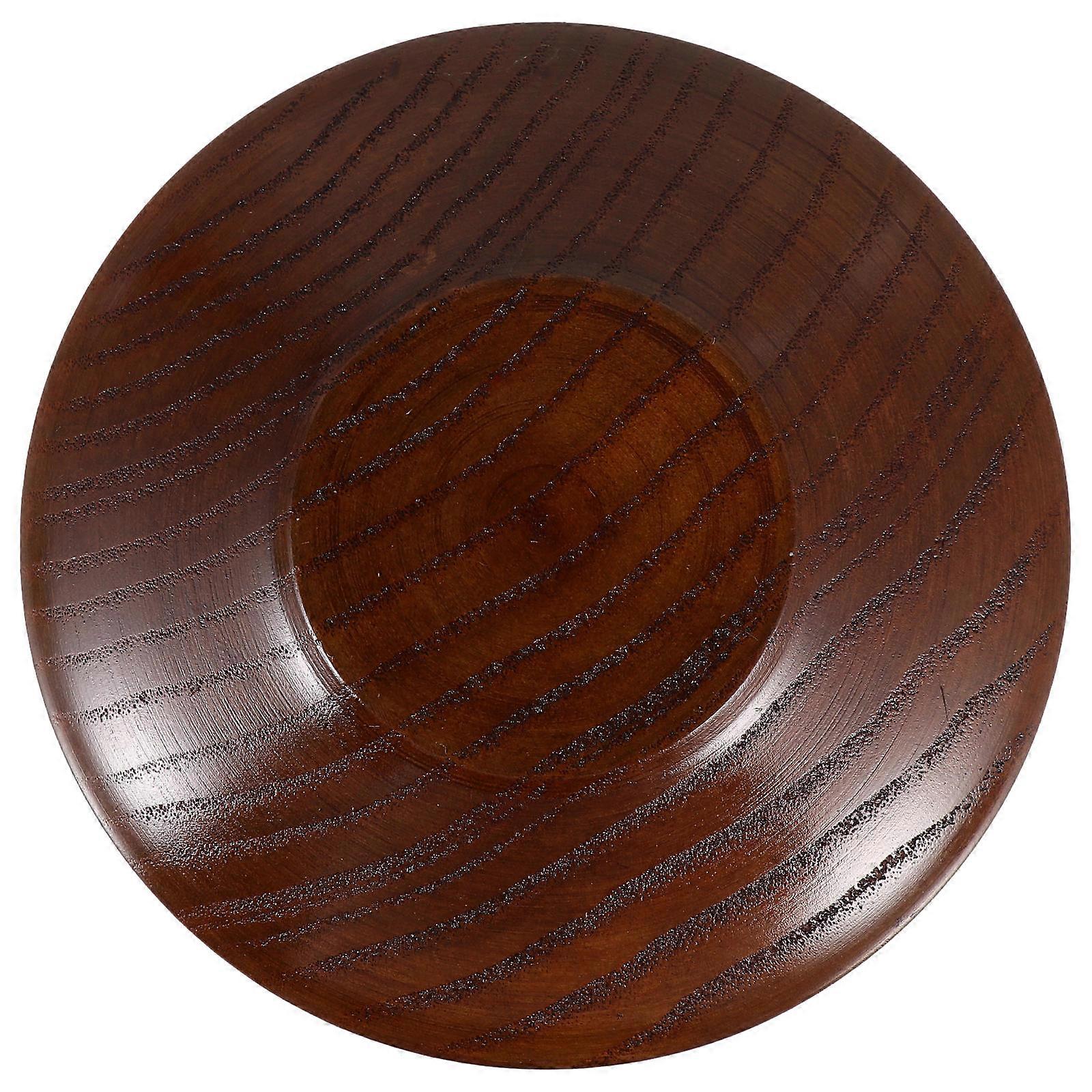 Round Wood Coasters Solid Wood Teacup Cushion Display Fruits 10.5X10.5X1.8 Cm Stylish Design 1 Pc
