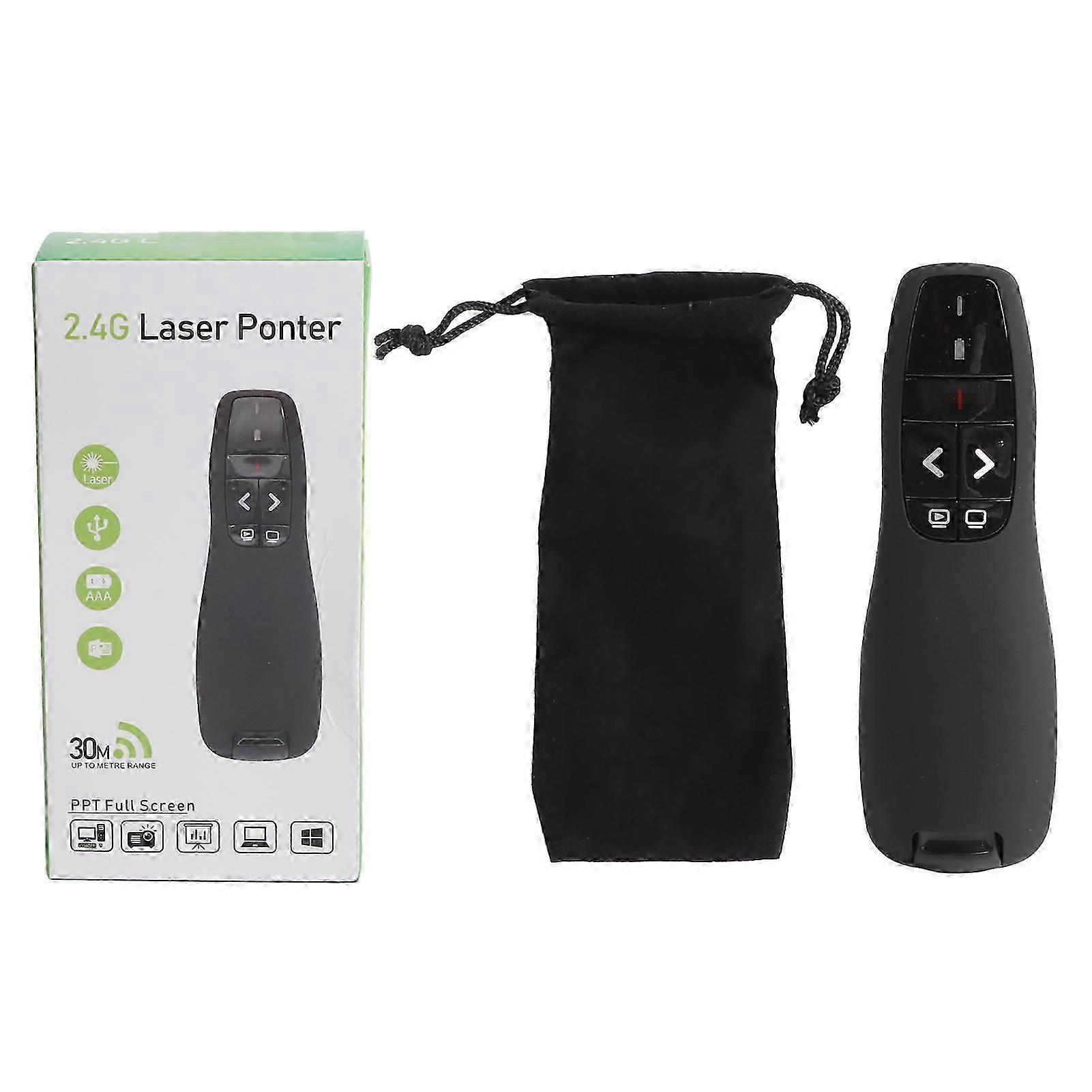 USB Wireless Presenter Long Control Range 2.4GHZ Remote Powerpoint Clicker for Meeting Teaching Speech