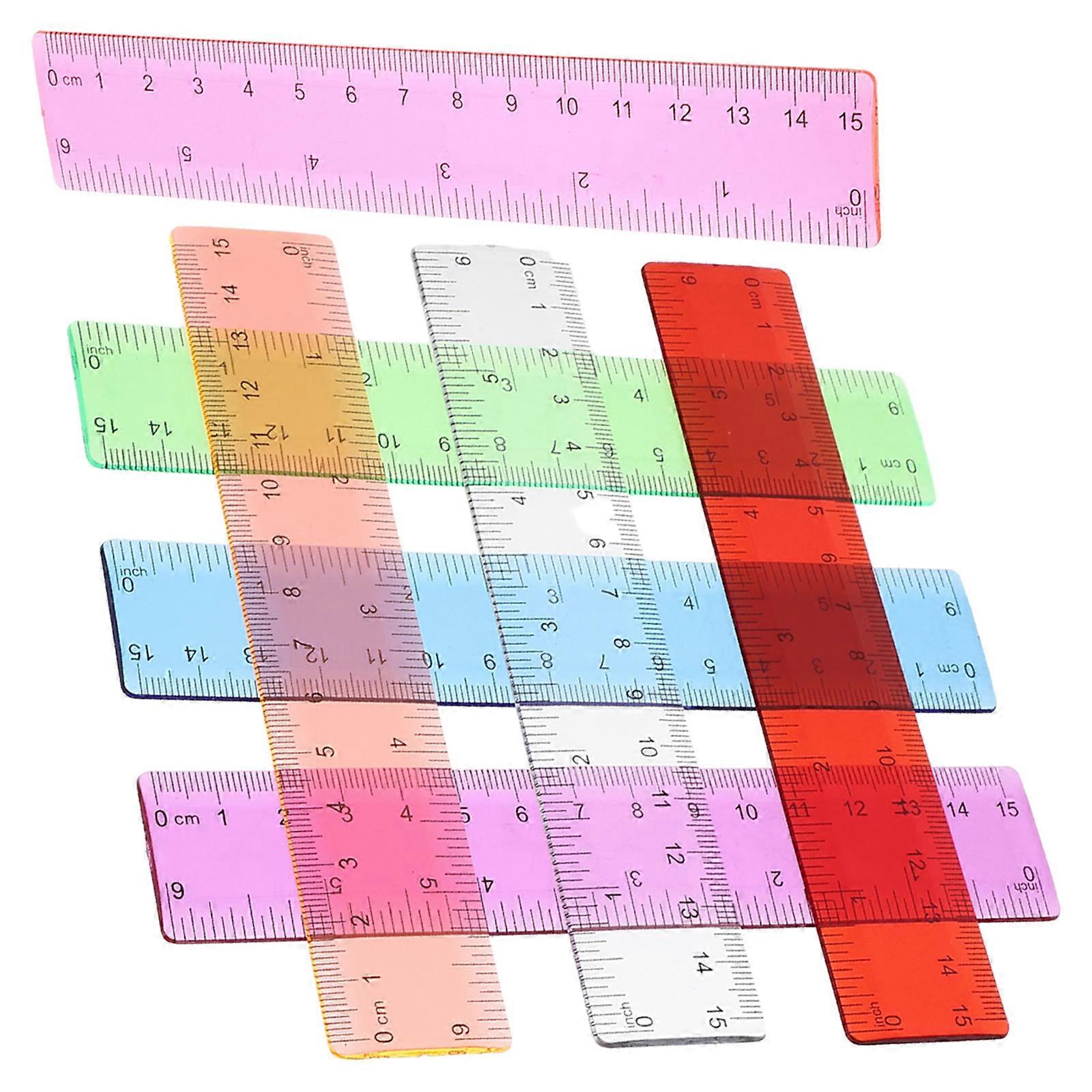 Ruler Set Math Geometry Kit for Students Drawing Measuring 14Pcs