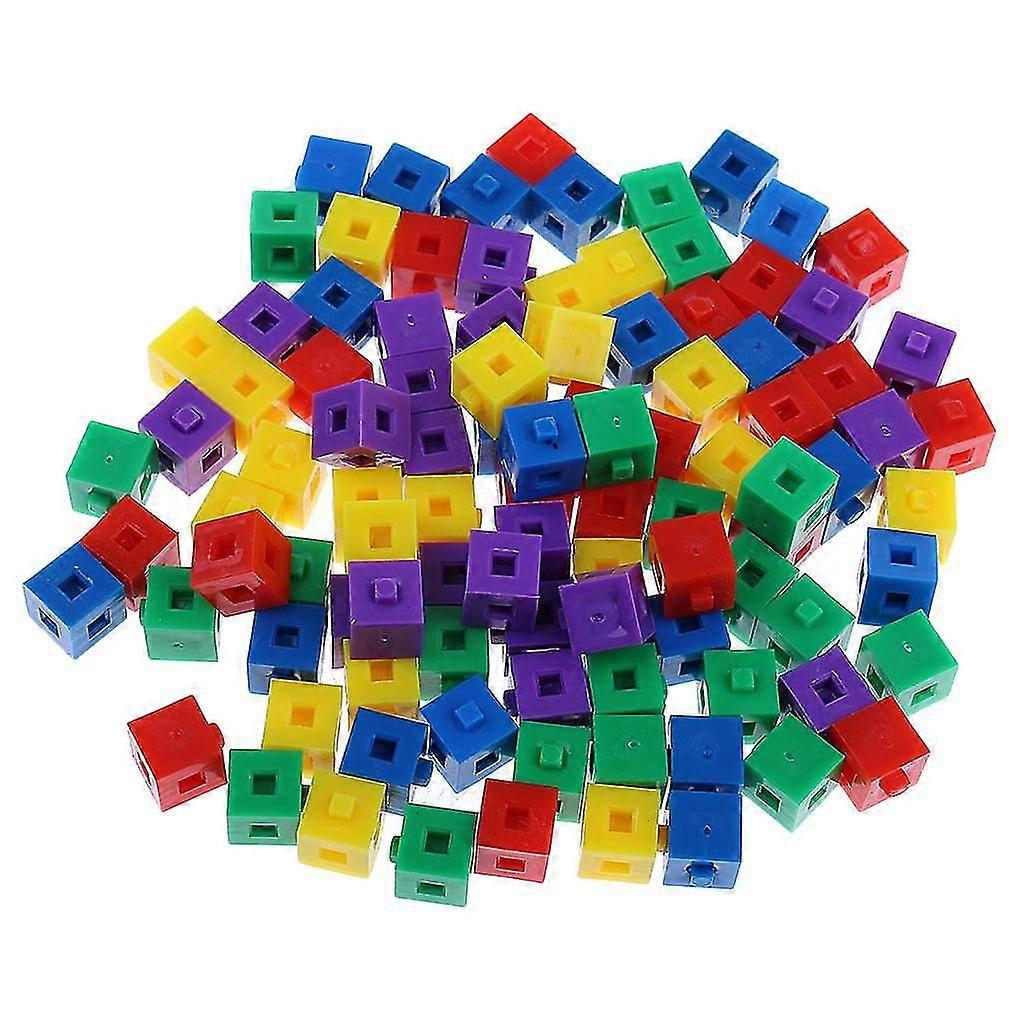 200 Kids Child Stacking Cube Building Kit Pop Linking Cube for Party Fun Toy