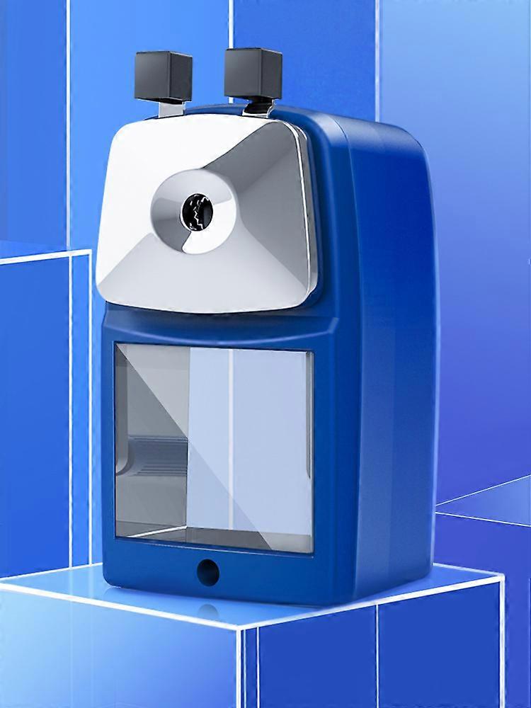 Metal Pencil Sharpener Adjustable Cutting Thickness Manual Removable Handle Color Pencil Sharpener Blue-13921