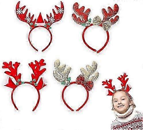 2024ピースクリスマスカチューシャ、ノベルティ、クリスマス、クリスマスパーティー、ヘッドドレスセット、クリスマスツリー、サンタ、帽子、トナカイ、角、雪だるま、弓、スパンコール、スター、ヘアブ