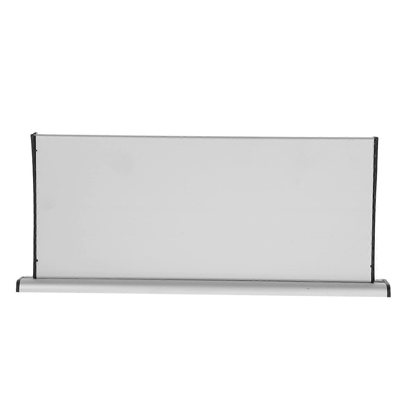 Display Stand Name Plate Holder Wall Mount Door Sign Silver 30.50X13.00X2.80CM Minimalist Design Office Use 1Set