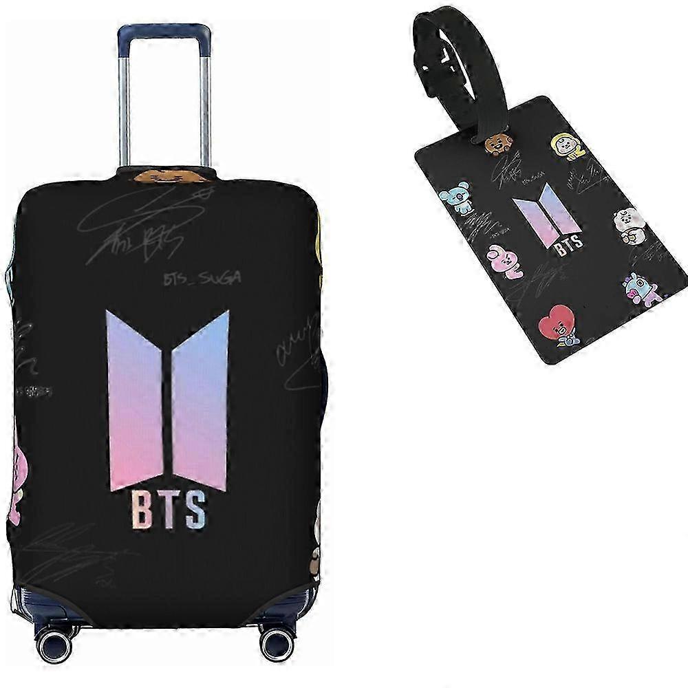 BTS (5) Ochranný kryt zavazadel s visačkou na zavazadla pro ženy a muže Cestovní obal na kufr-fPW908 2025