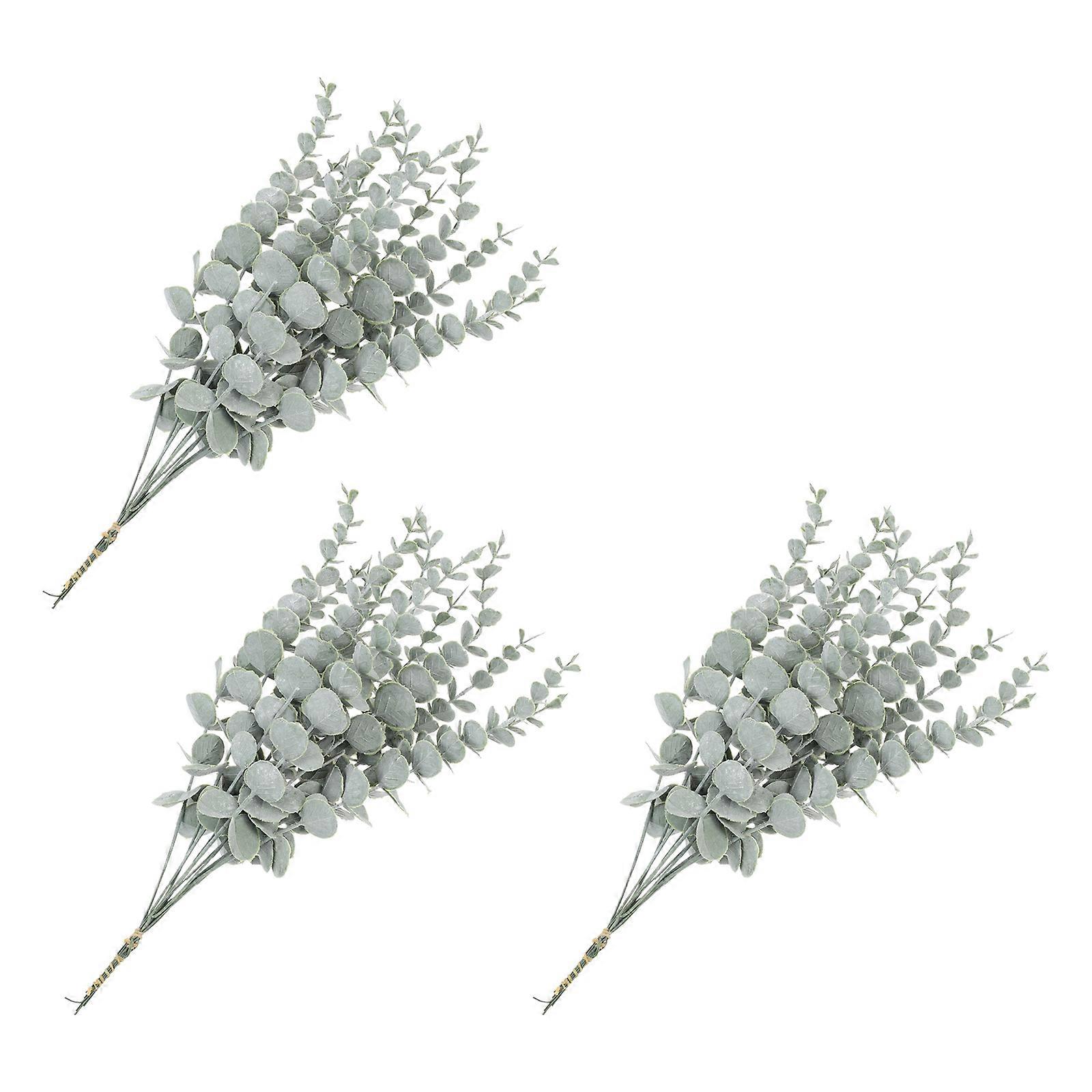 Artificial Eucalyptus Stems Simulation Eucalyptus Decoration Multi Color 3X4.5X36CM DIY Floral Arrangement 36Pack