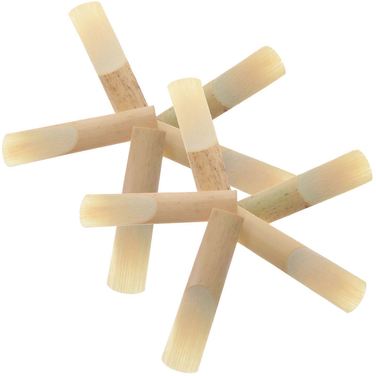 Musical Instruments Saxophone Reeds Supplies Flat Shape Bamboo 10Pcs
