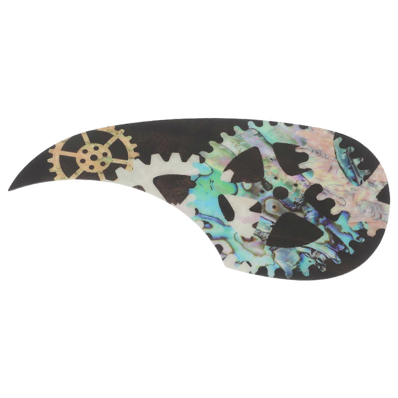 Acoustic Guitar Pickguard Scratch Protection Guard Plate Multi Color Teardrop Shape Strumming Protection 1Pack