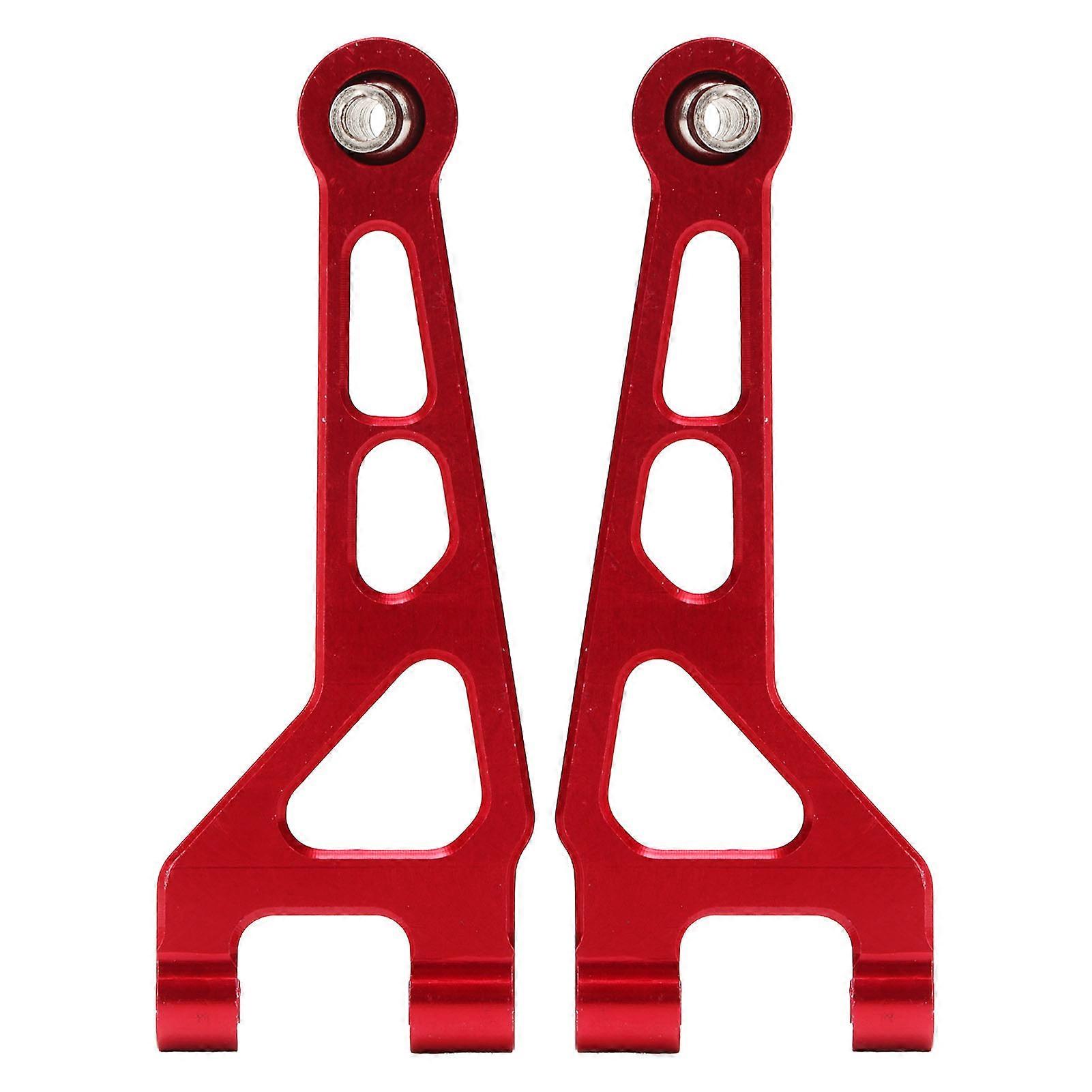 2Pcs RC Car Front Upper Arm Aluminum Alloy Spare Part for MJX 1/16 Remote Control Model 16208 16207 16210 Red