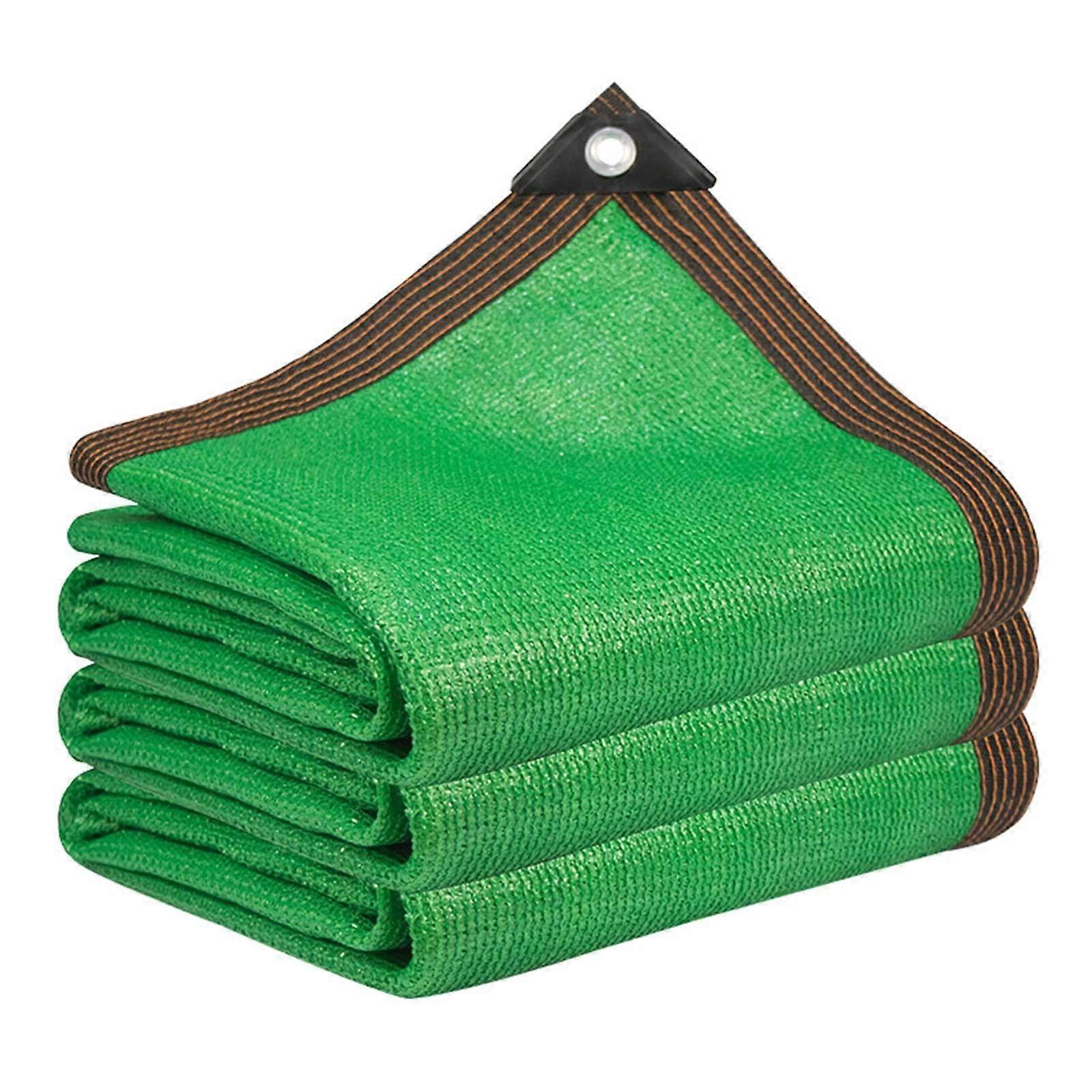 Sun Shade Net 90% Shading Net with Eyelets Breathable Shade Net for Kennel Barn Backyard Shade Cloth (10x11.0 m) 10x11.0 m Green
