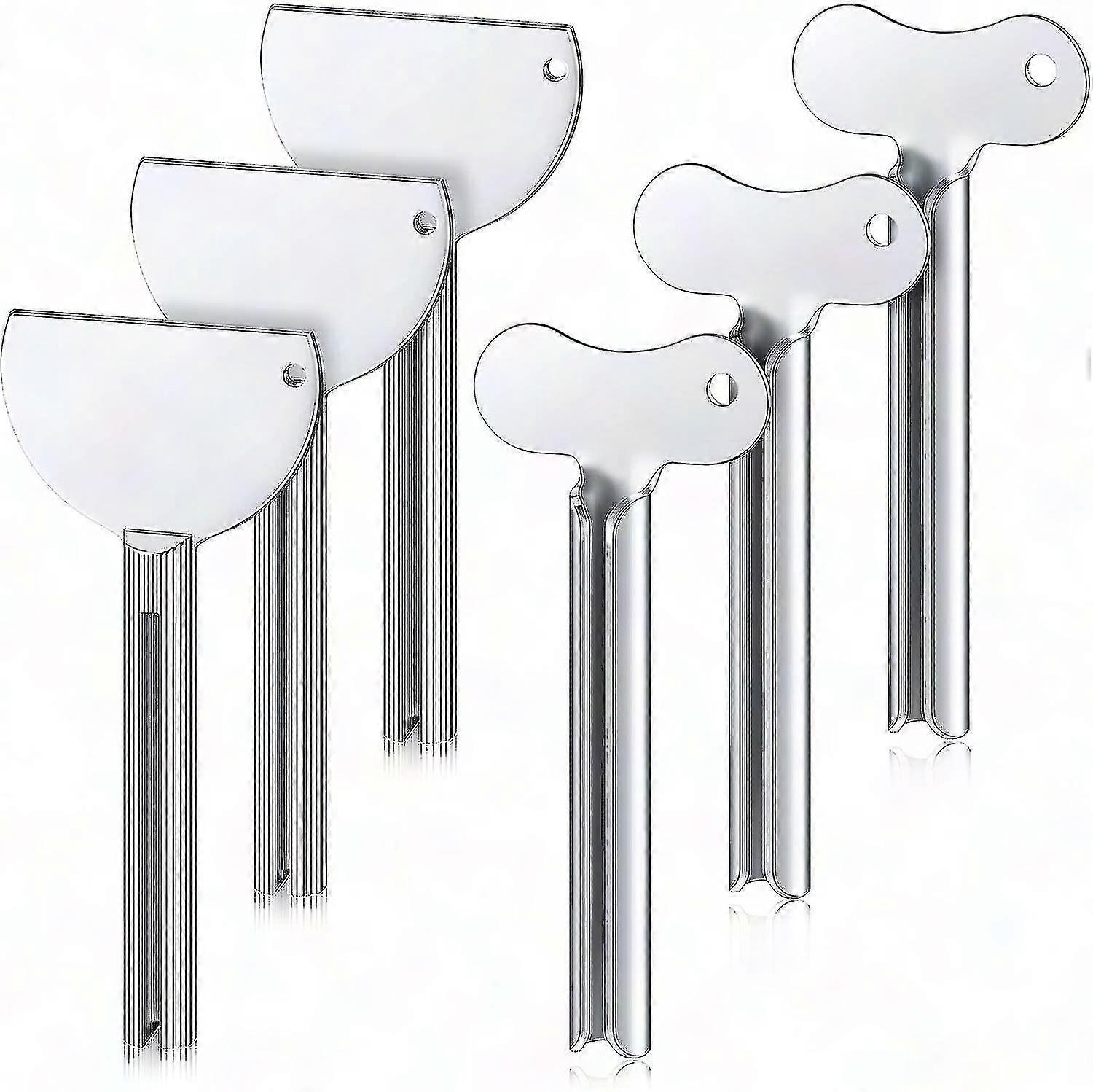 6pcs Toothpaste Squeezer Dispenser Metal Tube Squeezer Presser