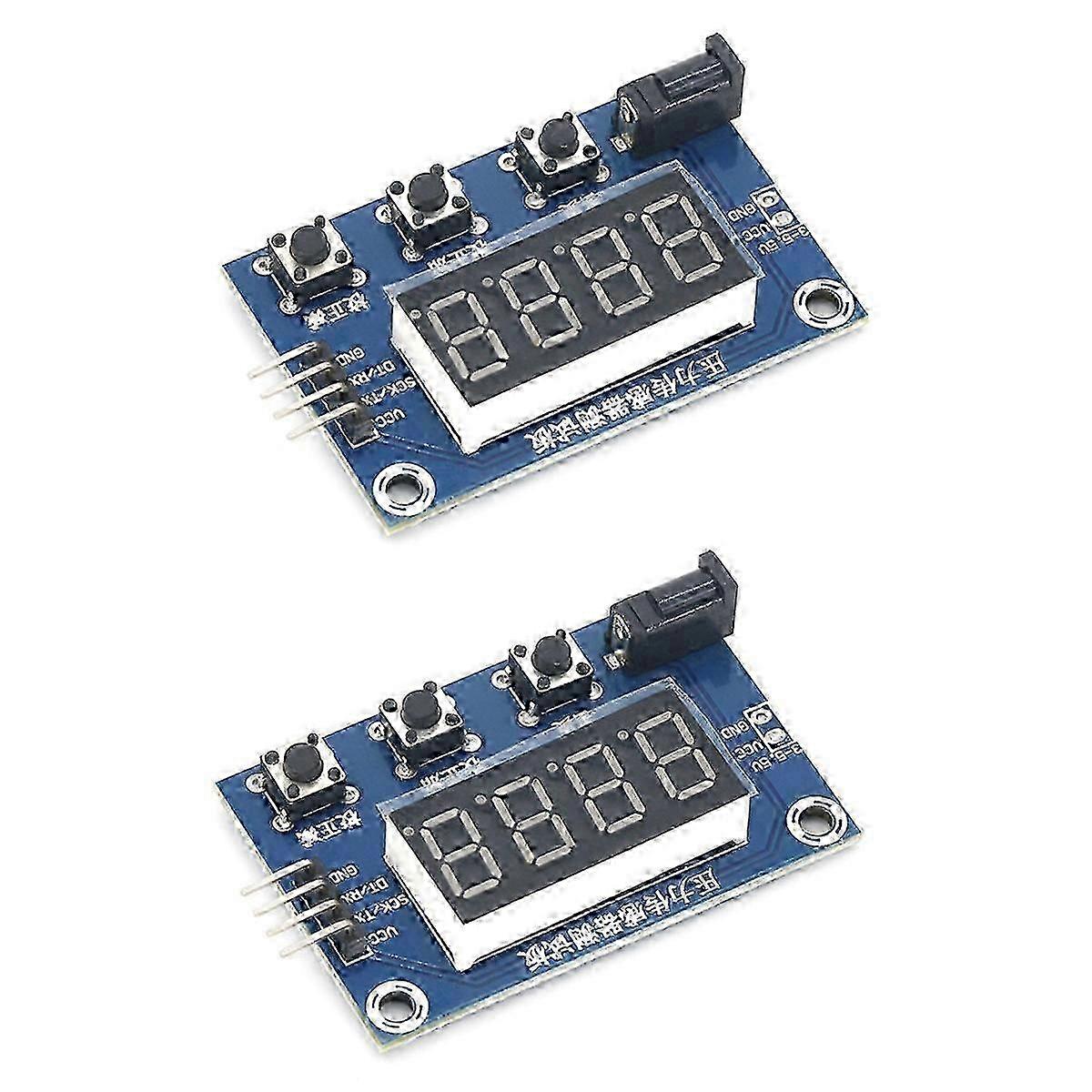 2Pcs Load Cell AD Weight Pressure Sensor Module with Display 24-Bit Weighing Instrument Electronic Scale