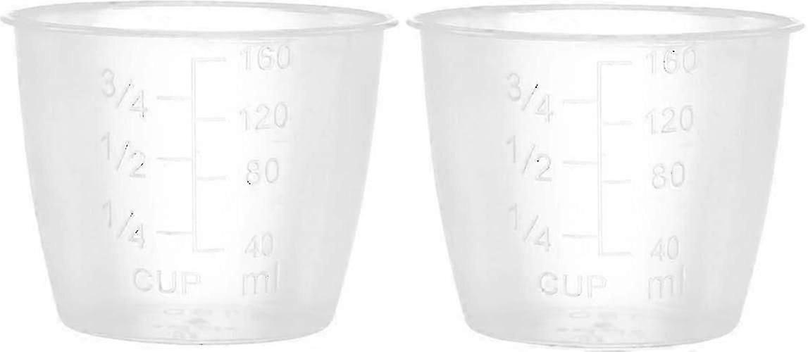 أكواب قياس بلاستيكية شفافة متدرجة ، أكواب قياس أرز ، أكواب استبدال طباخ الأرز الكهربائي ، لوازم المطبخ ، شفاف ، عبوة من 2 ، مقاس واحد