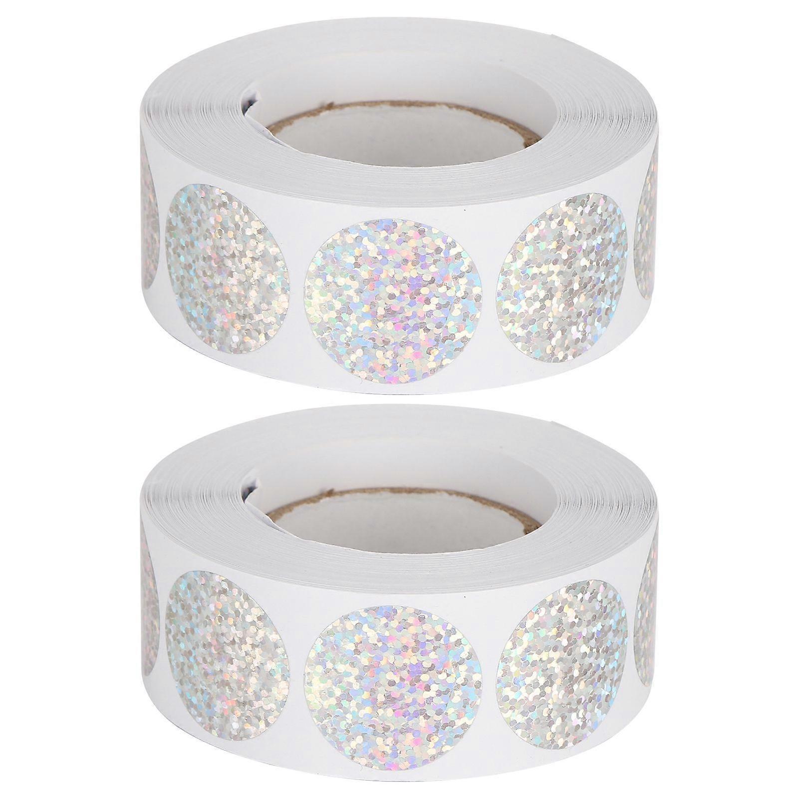 2025 Latest Model  2Pcs Sticker Roll Round Sequins Printed Decorative Tape