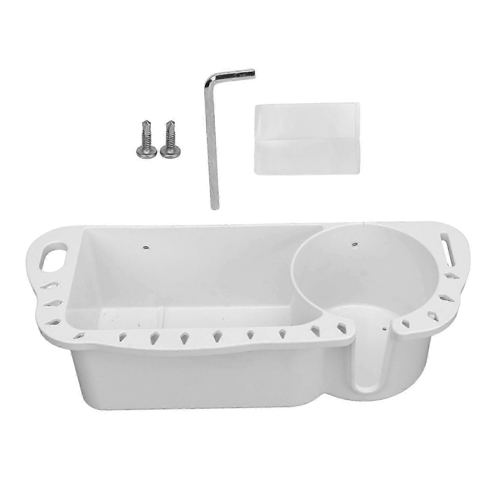 Versatile Functional Storage Boxes for Convenient Fishing Tackle and Tool Organization on Boats White