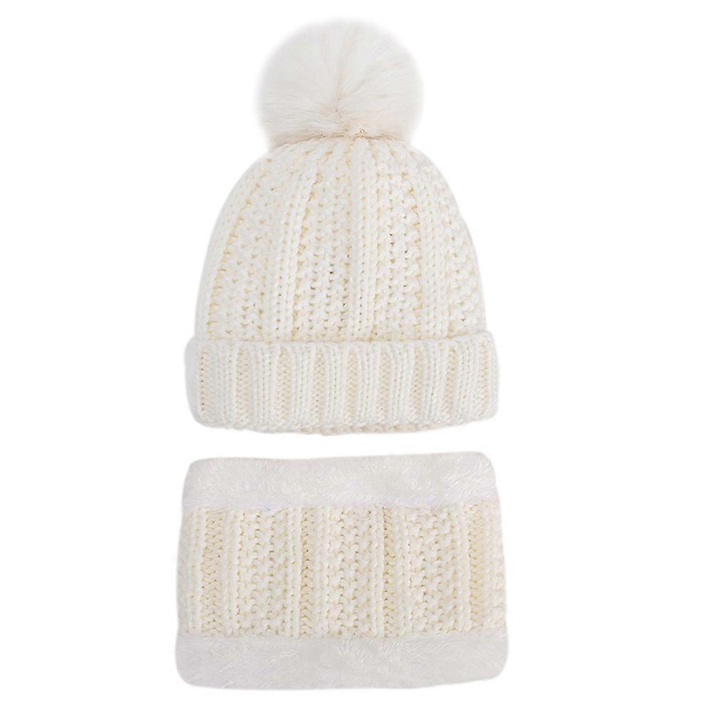 Classic Winter Hat Kids Knitted Warm Comfortable 1Set