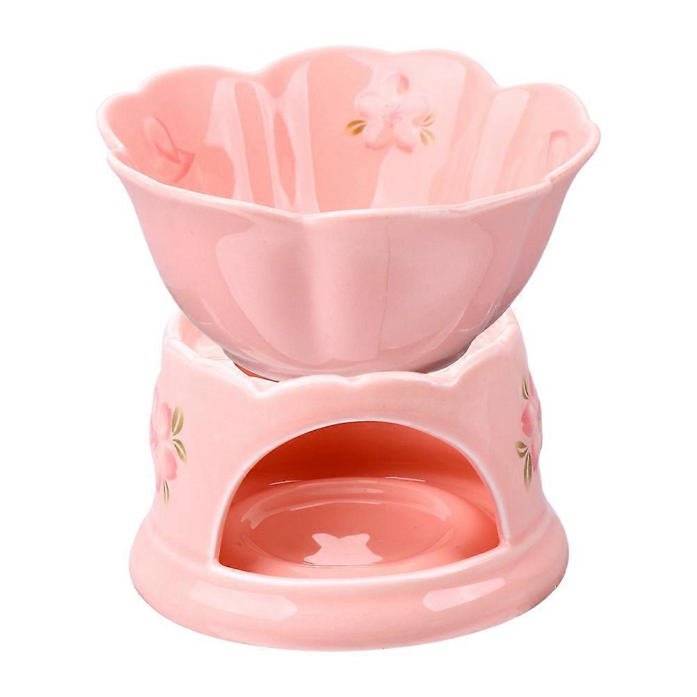 Chocolate Melting Pot Ceramic Home Supplies Round Compact Design For Dessert Making 1 Set