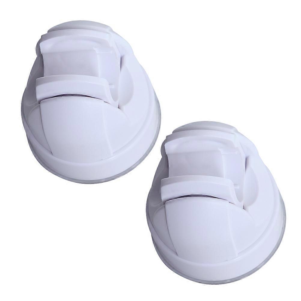 Adjustable Suction Shower Head Holder Mount, Reusable Wall Bracket with Stretchy Clips, Durable Lightweight Design for Elderly Use