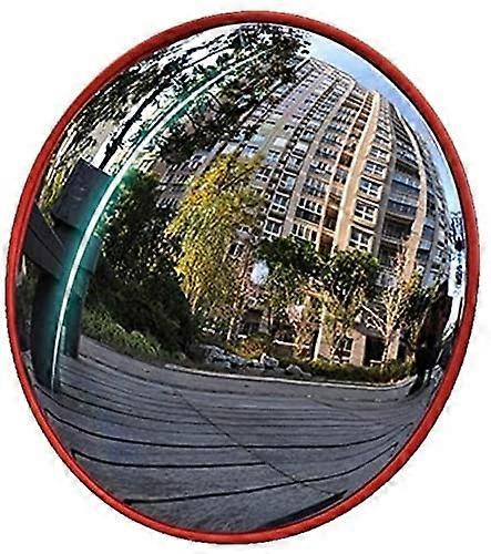 Traffic Mirror, Shatterproof PC Mirror, Indoor Convex Wall Mounted Corner Blind Spot Mirror for Shopping Mall, Garage, Hospital (60 cm) 60Cm