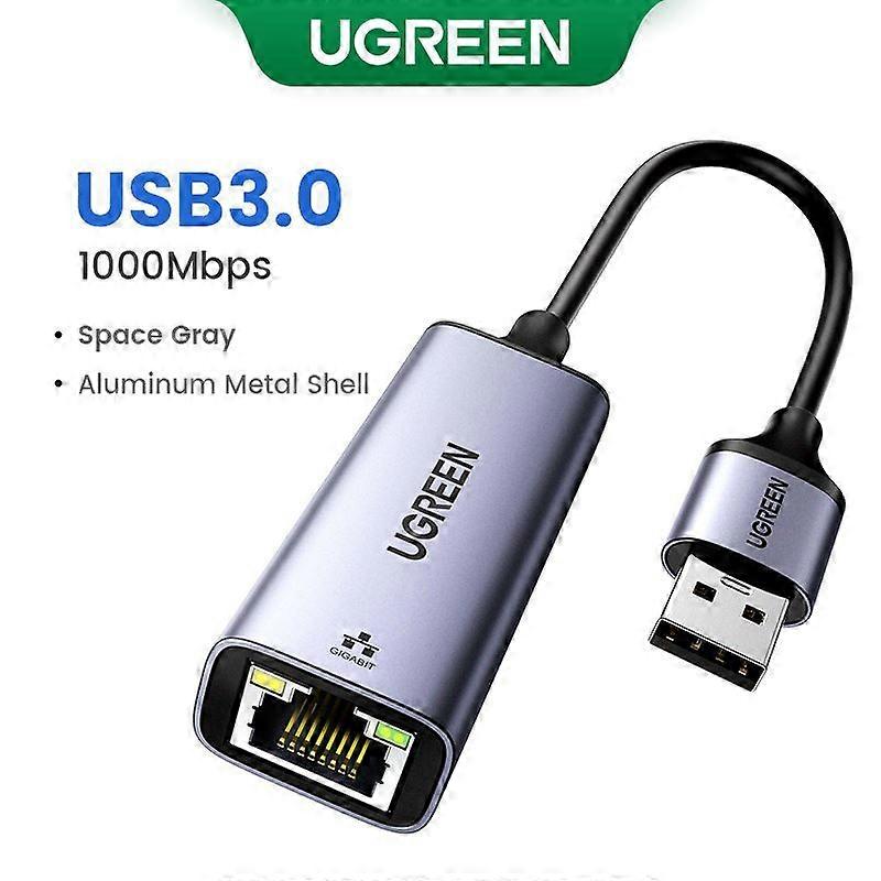 UGREEN USB Ethernet Adapter USB 3.0 Network Card to USB RJ45 Lan for PC Windows 10 Xiaomi Mi Box 3/S