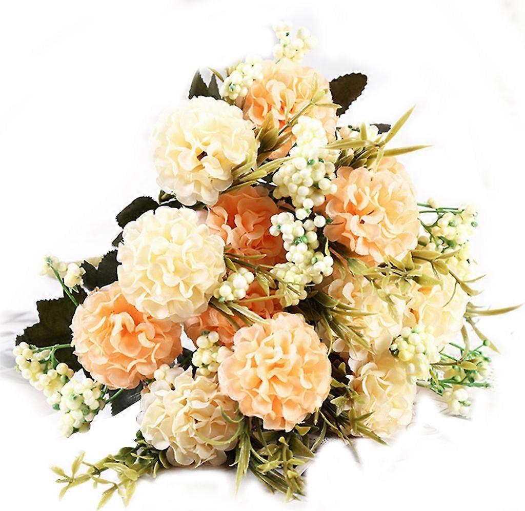 Bouquet Artificial Flowers Vivid Pearl Ball Chrysanthemum Delicate Artificial Flowers Bouquet Floral Decoration Home Sparkling