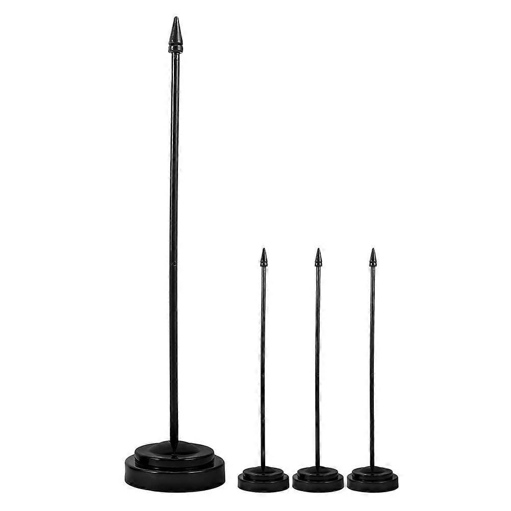 Inground Flag Pole Stand Upright Flag Display Durable Base For Flags 4Pcs