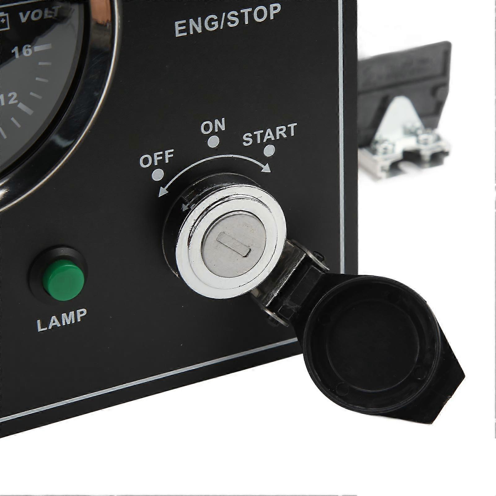 Car Center Console Dashboard Panel Oil Level Oil Pressure Water Temperature Voltage 4 in 1 Multi Pointer Combination Meter
