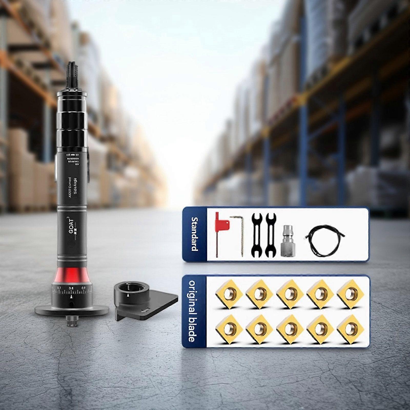 Woodworking Mini Pneumatic Chamfering Machine Metal Deburring Chamfering Tool.